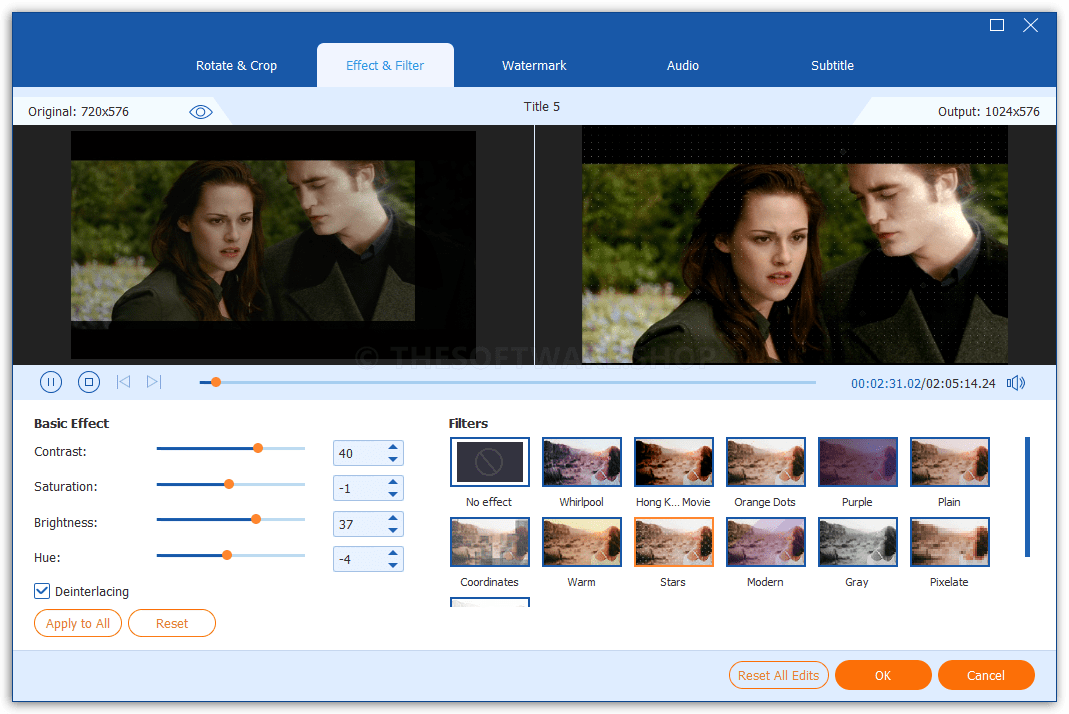 AnyMP4 DVD Ripper 8 Screenshot - Video Editor