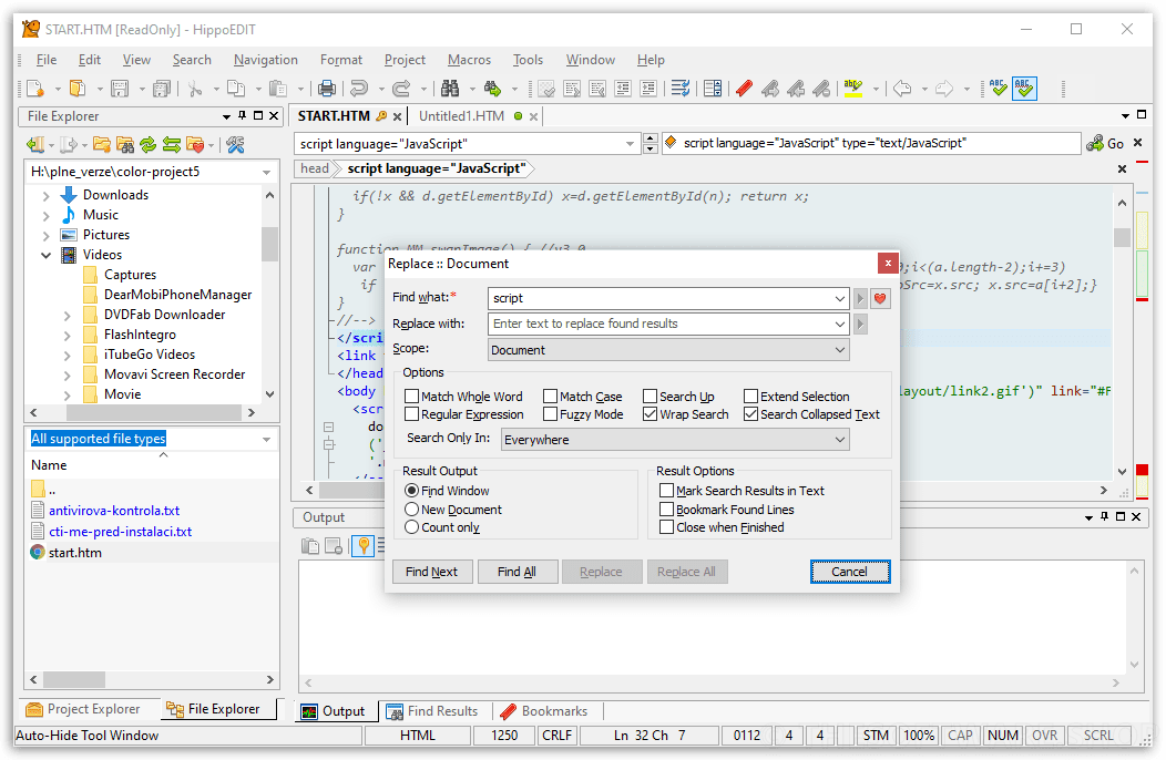 HippoEDIT - Find Replace