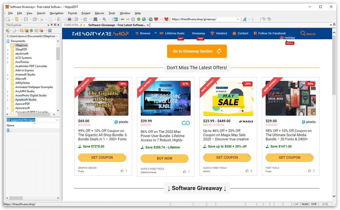 HippoEDIT - Web Editor