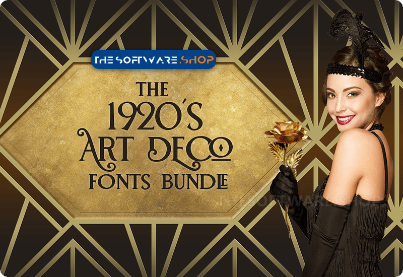 The 1920s Art Deco Fonts Bundle Discount Coupon Sale