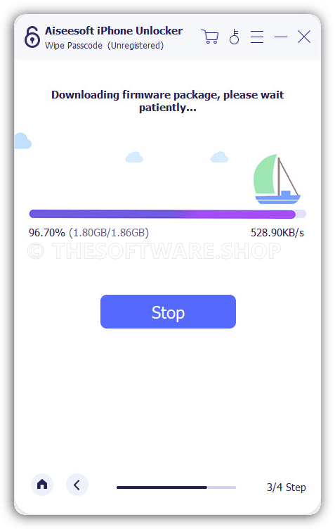 Aiseesoft iPhone Unlocker - Download Firmware