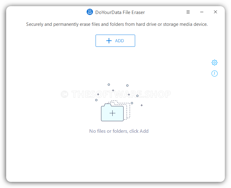 DoYourData File Eraser Screenshot Main Interface