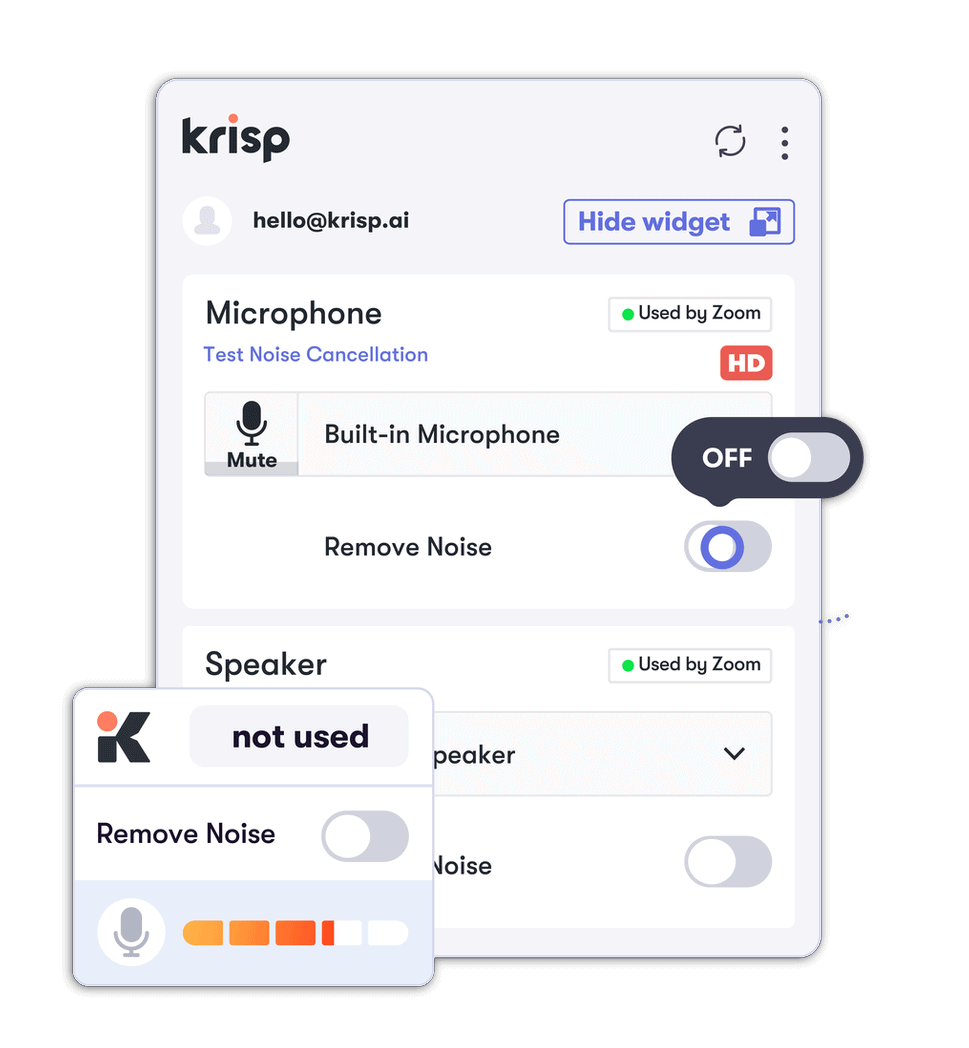 Krisp Interface