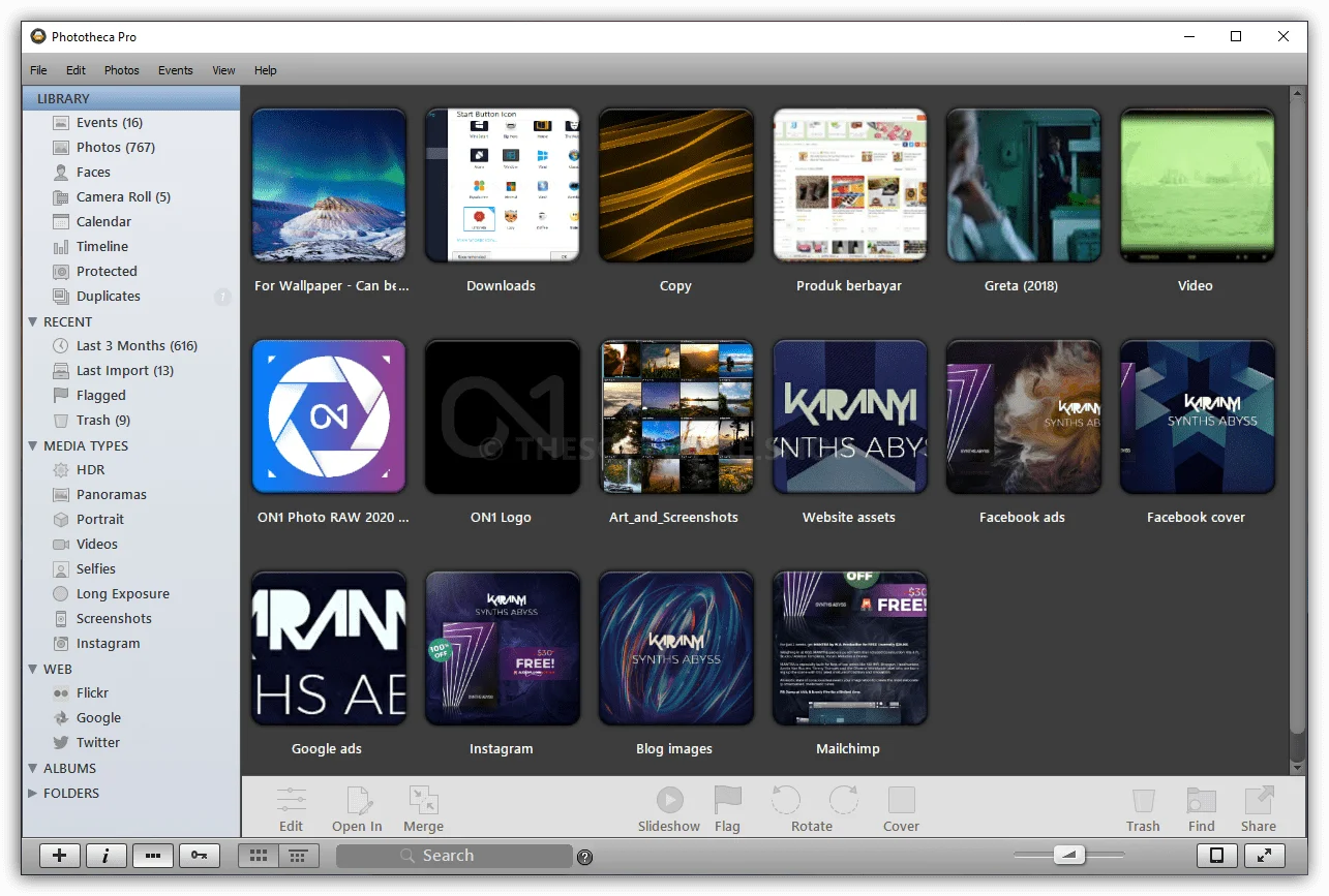 Lunarship Phototheca Screenshot - Library