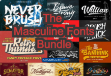 The Masculine Fonts Bundle Review Discount Pixelo Coupon