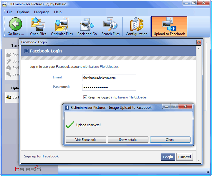 FILEminimizer Pictures - Uploads
