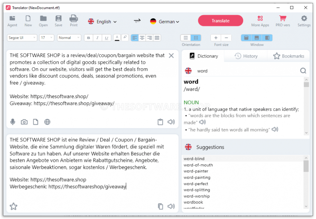 Lingvanex Translator Windows