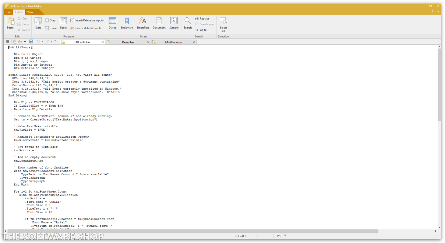 SoftMaker Office NX Screenshot - BasicMaker