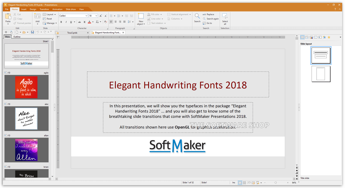 SoftMaker Office NX Screenshot - Presentation