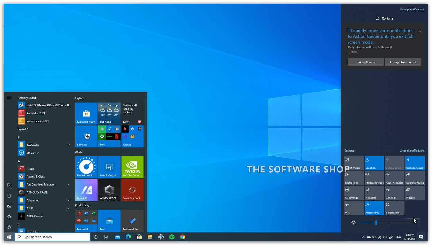 Windows 10 Professional Dark Theme