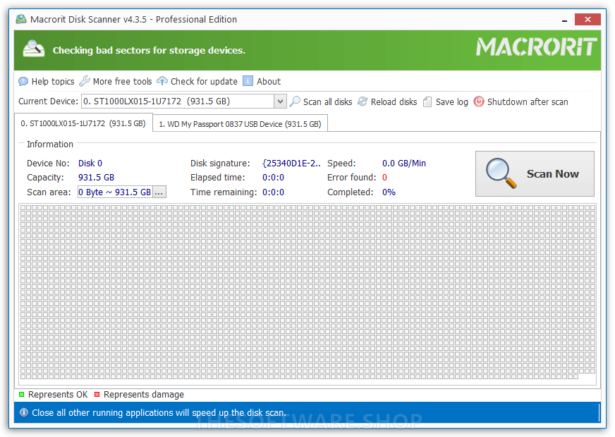 Macrorit Disk Scanner Professional Edition Screenshot