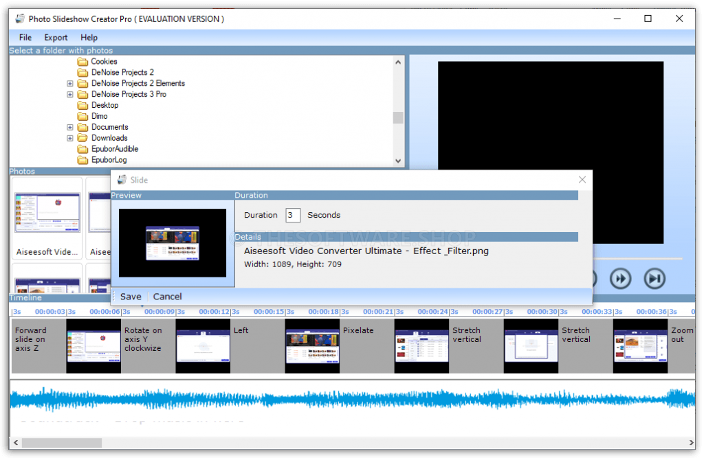 PCWinsoft Photo Slideshow Creator Pro - Slide Duration