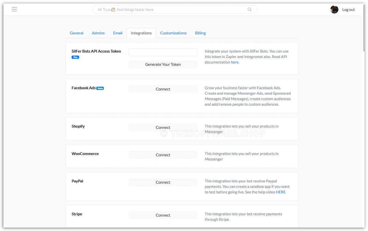 SilFer Bots Integrations