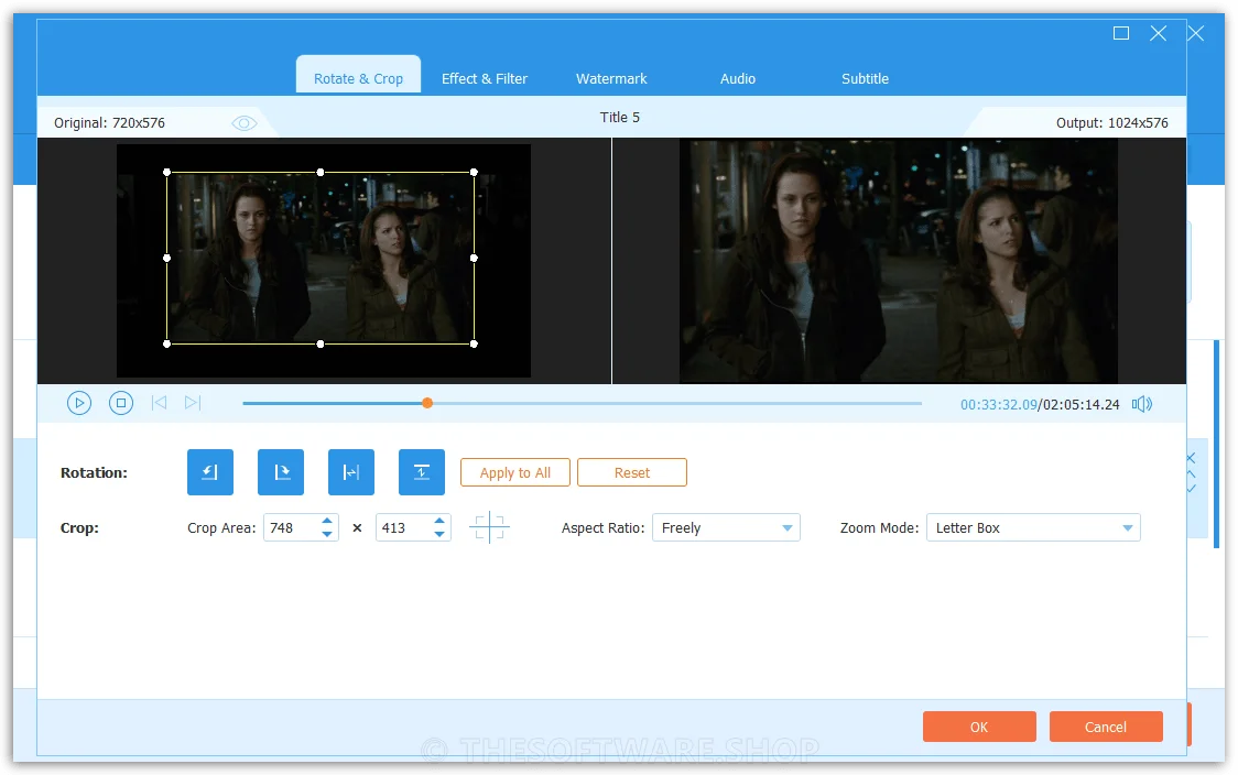 Tipard DVD Ripper 10 - Rotate Crop
