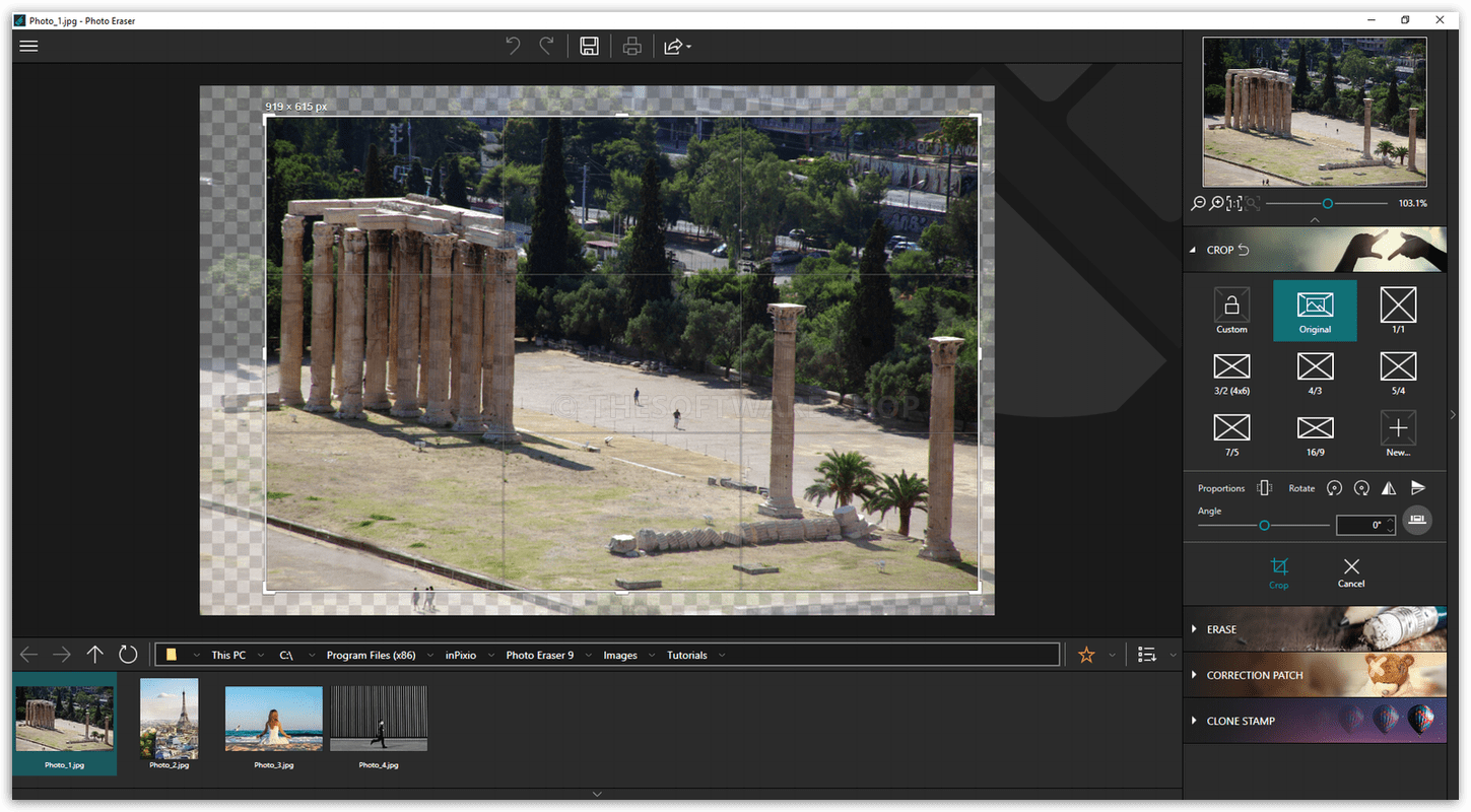 inPixio Photo Eraser - Crop