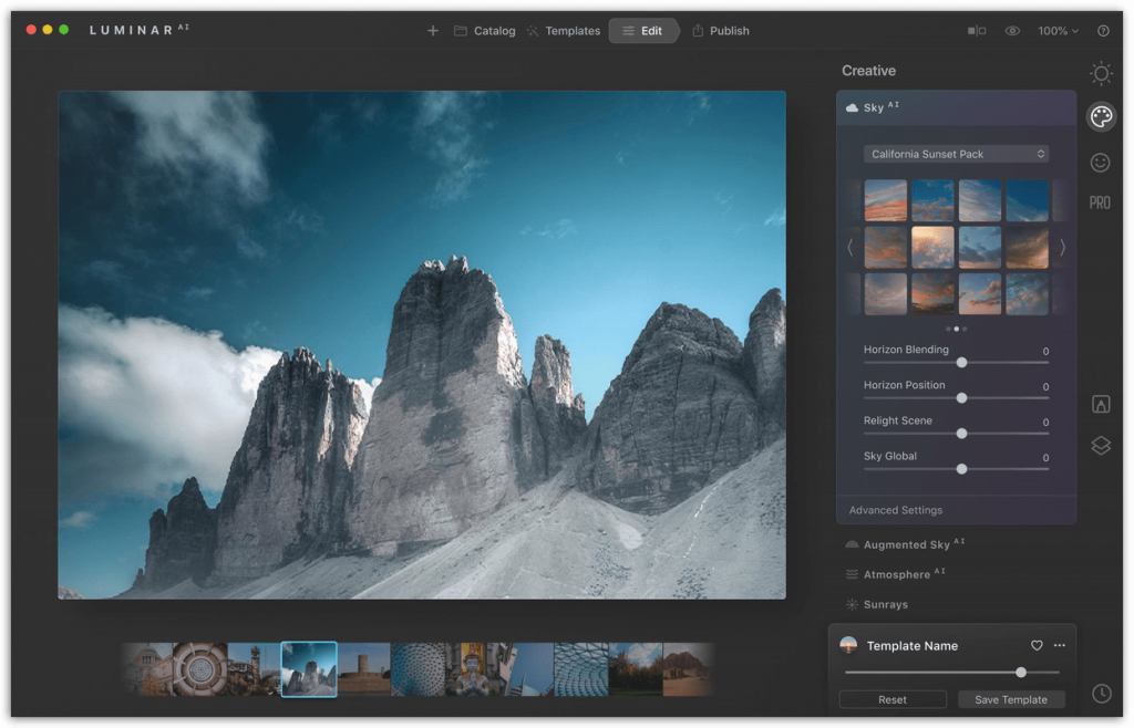 Luminar AI Screenshot
