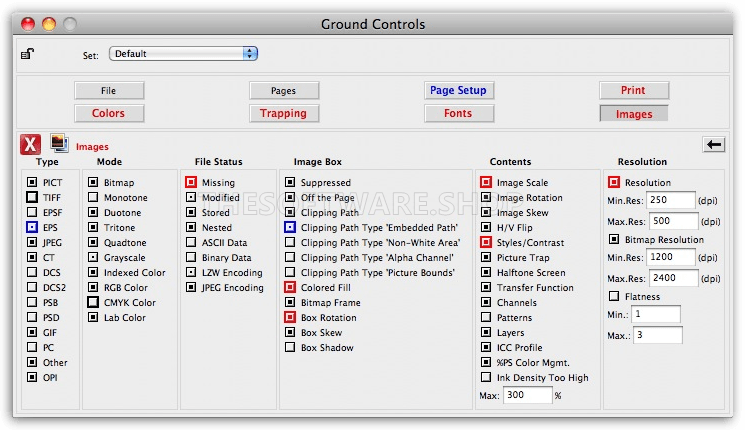 Markzware FlightCheck - Ground Controls