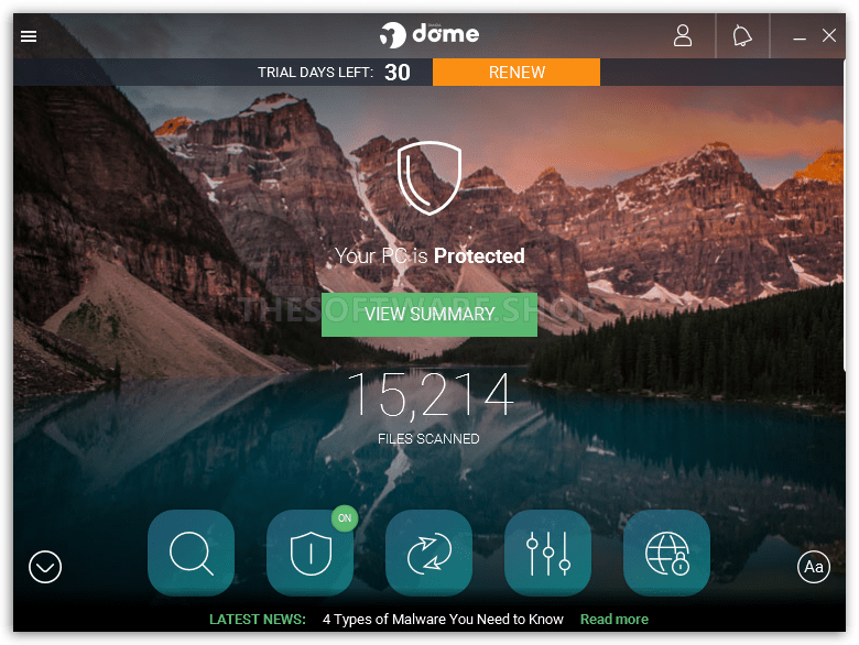 Panda Dome Premium - Main Interface