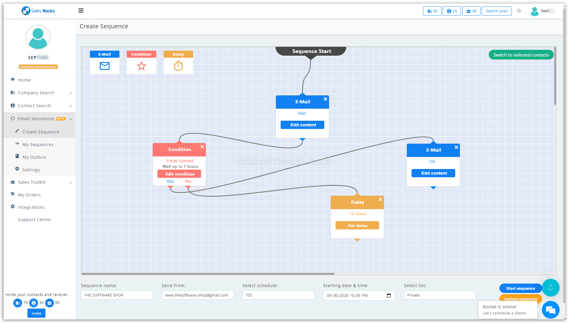 Sales Rocks - Email Squences