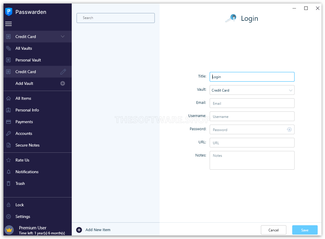 Add Login Screenshot