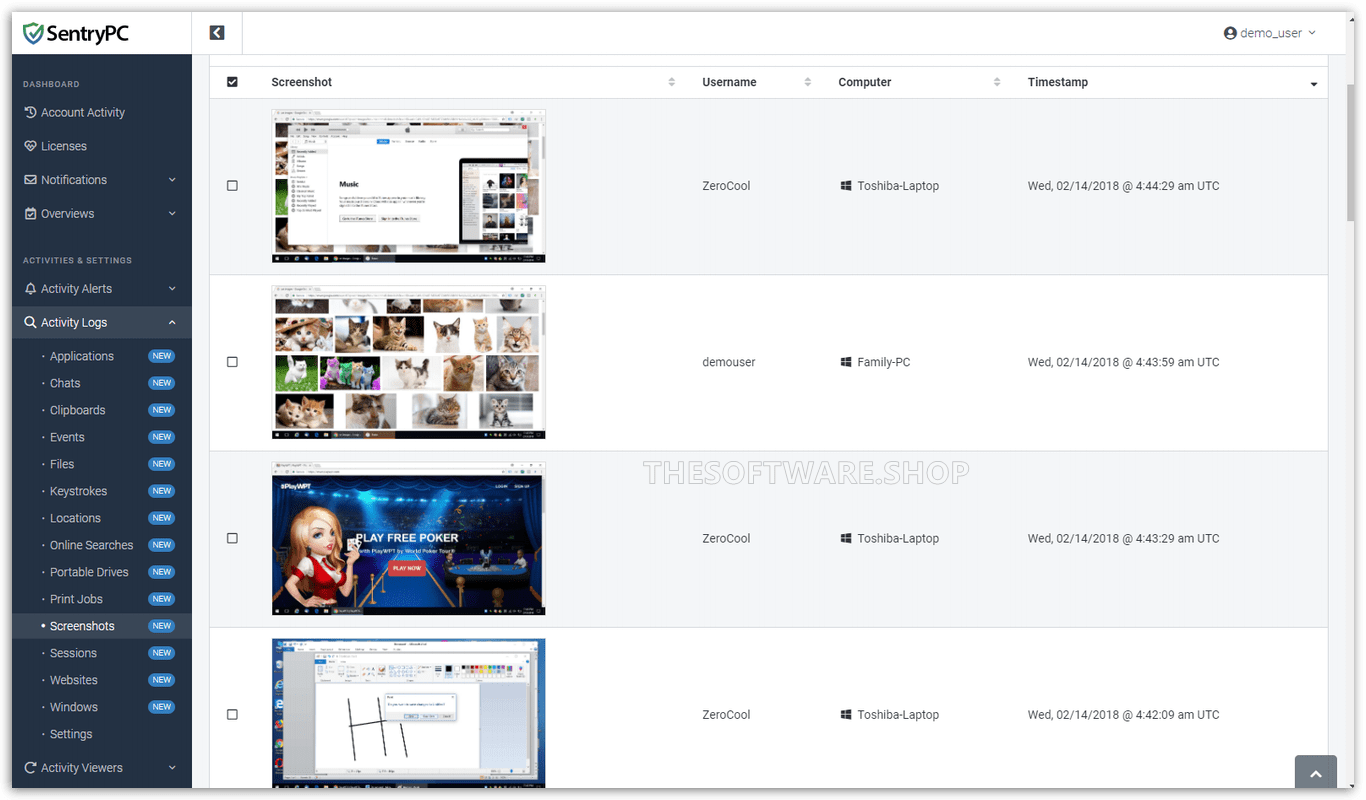 Screenshots Logs Screenshot