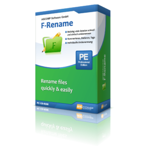 ASCOMP F-Rename Professional - Private License (50% Off)</p></img>
<p><em>one user, max. two computers, Lifetime license (lifelong use; updates two years included)</em></p>
<p>