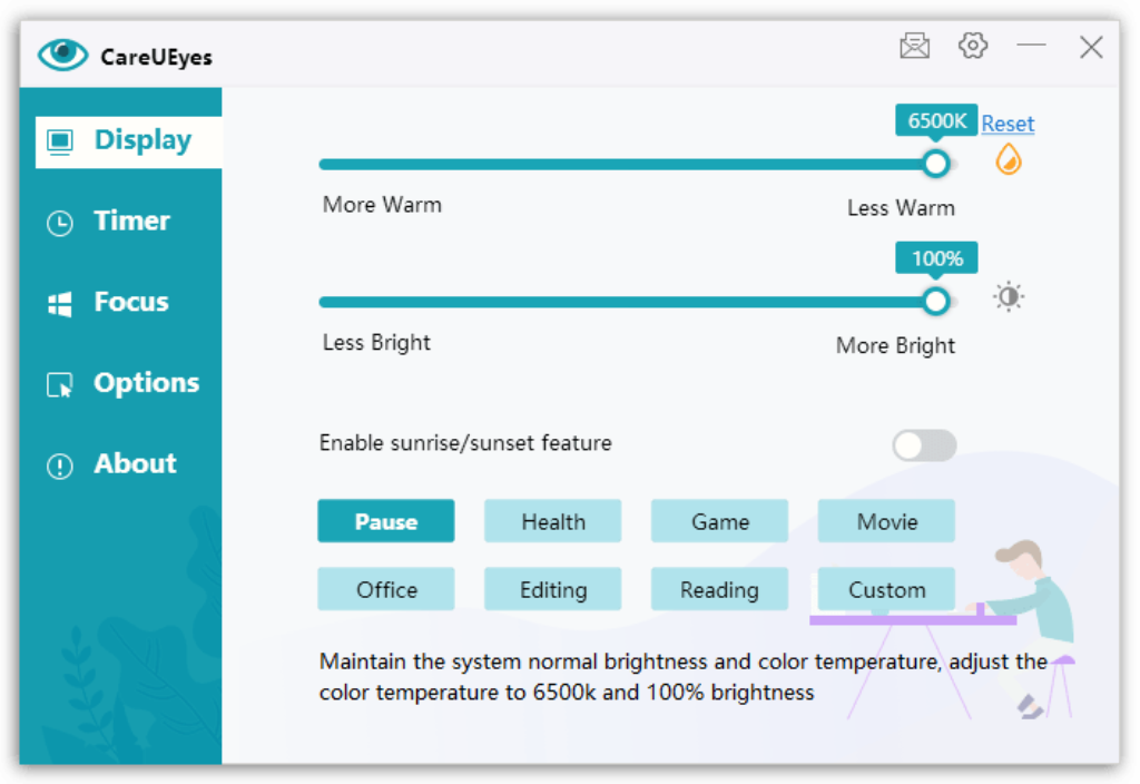 CareUEyes PRO - Display