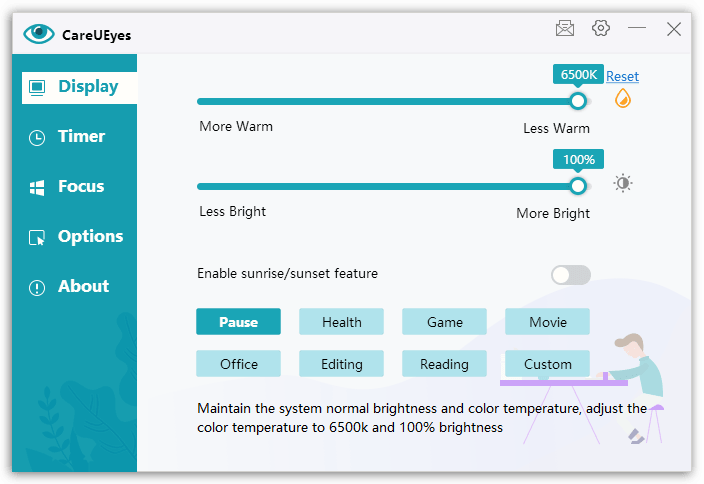 CareUEyes PRO - Display