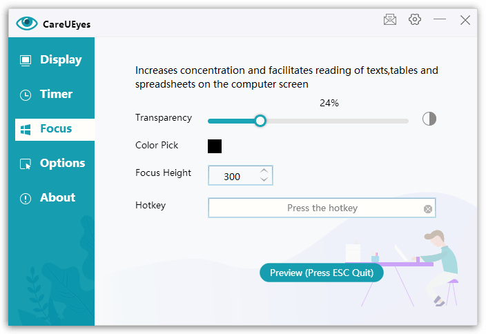 CareUEyes PRO - Focus