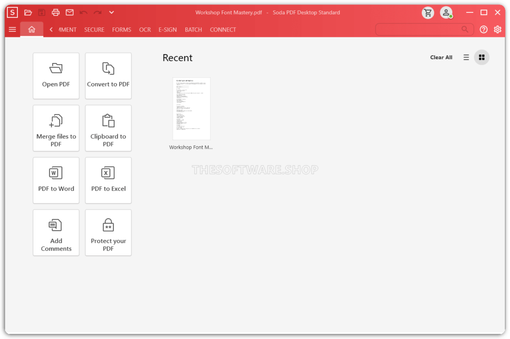 Main Interface Screenshot