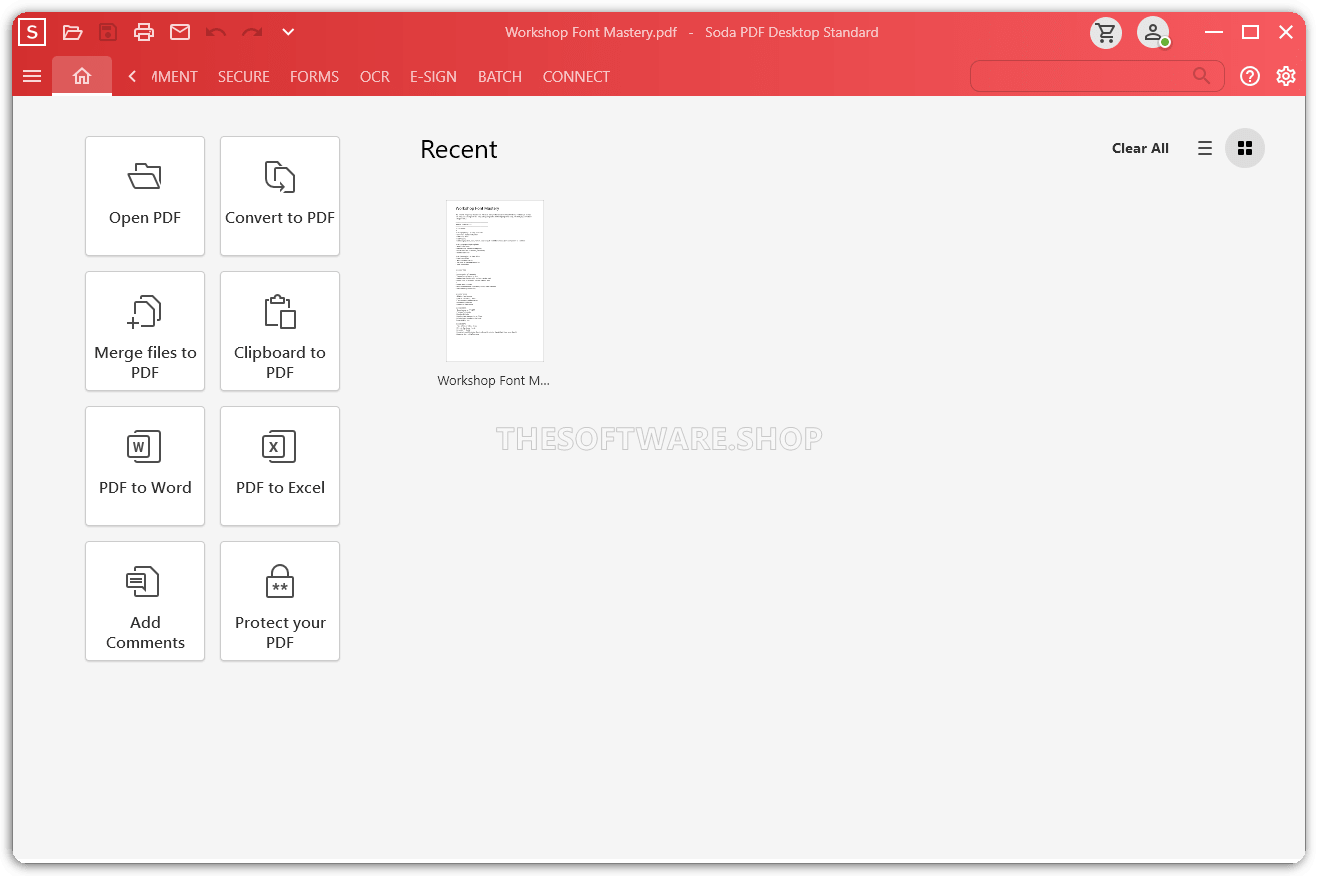 Main Interface Screenshot