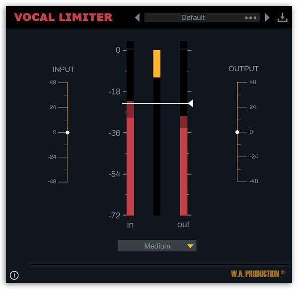 W. A. Production Vocal Limiter Screenshot