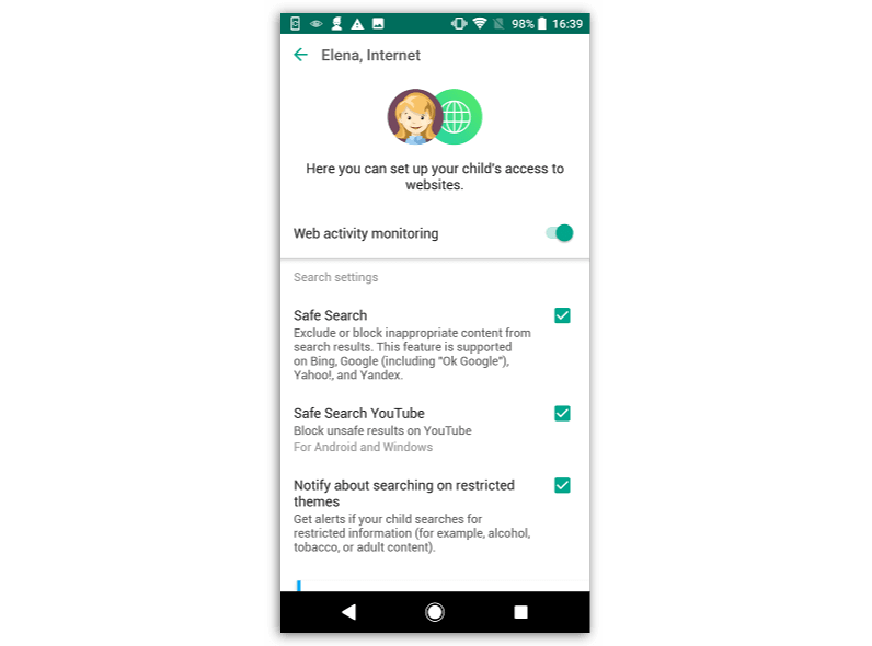 Parental Control for Mobile
