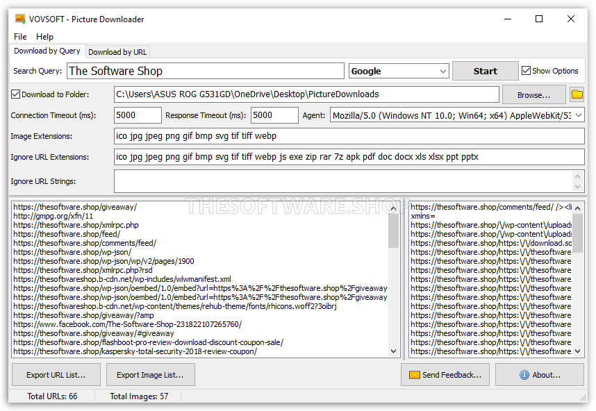 Download by Query options