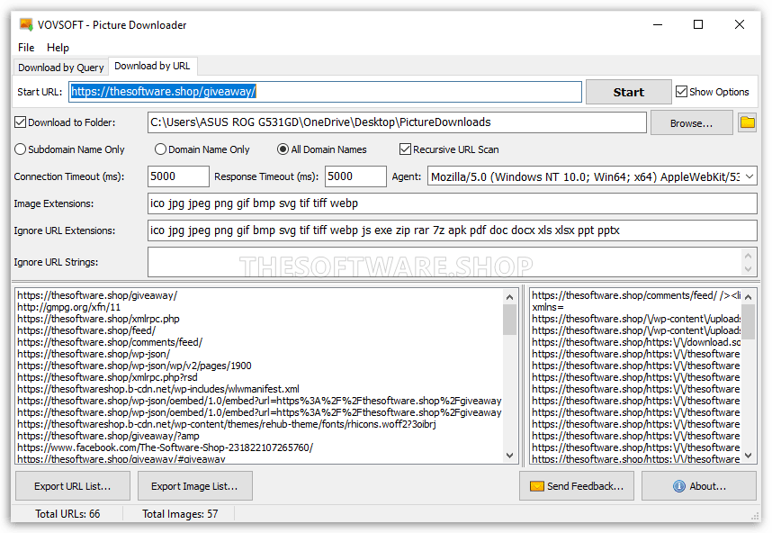 Download by URL Options