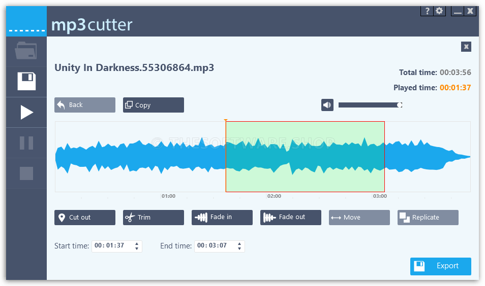Abelssoft mp3 cutter Screenshot