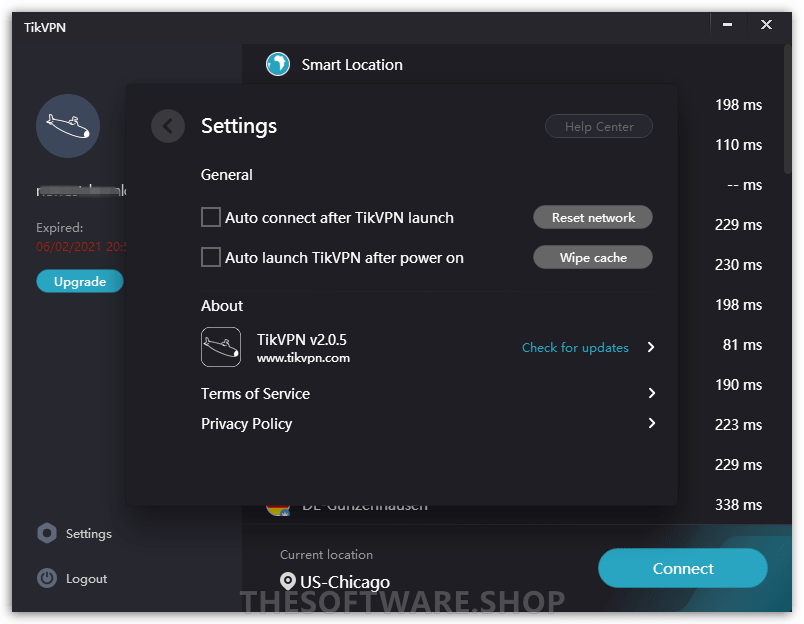 TikVPN Settings
