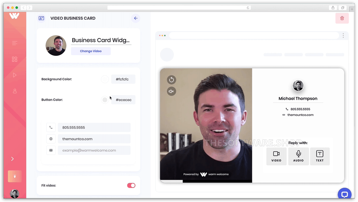 Business Card Widget