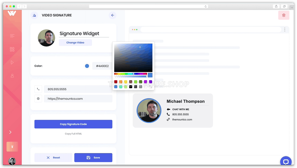 Signature Widget