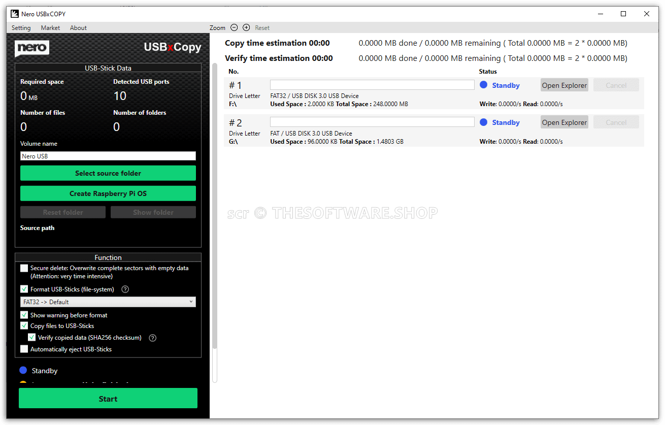 Nero USBXCopy Screenshot