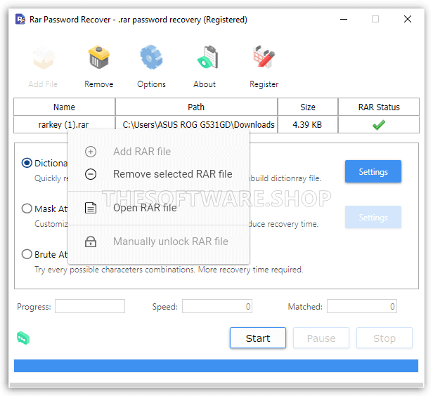 Right-Click on File