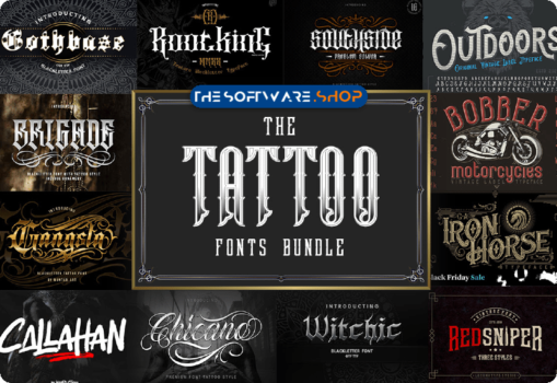 The Tattoo Fonts Bundle Discount Pixelo Coupon Code