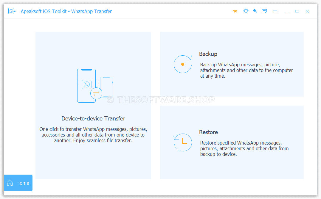 Apeaksoft WhatsApp Transfer Screenshot