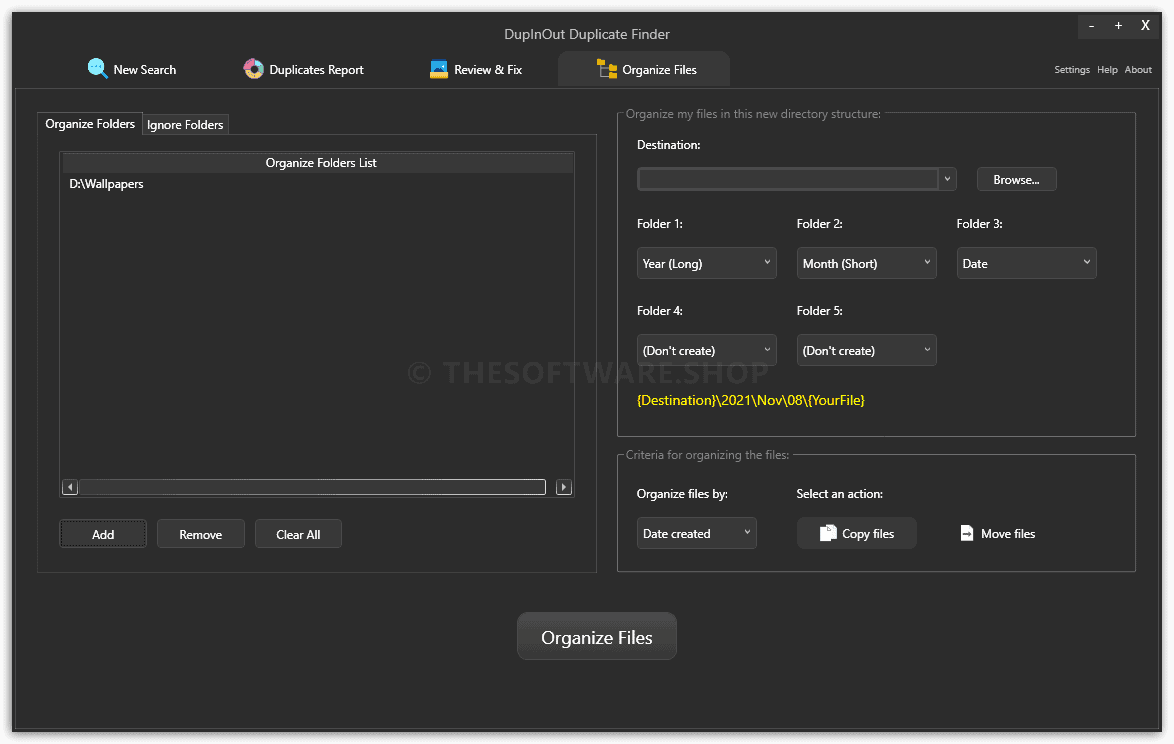 Organize Files