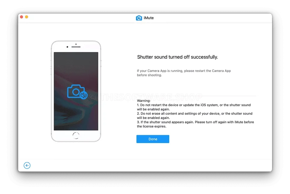remove shutter sound iphone