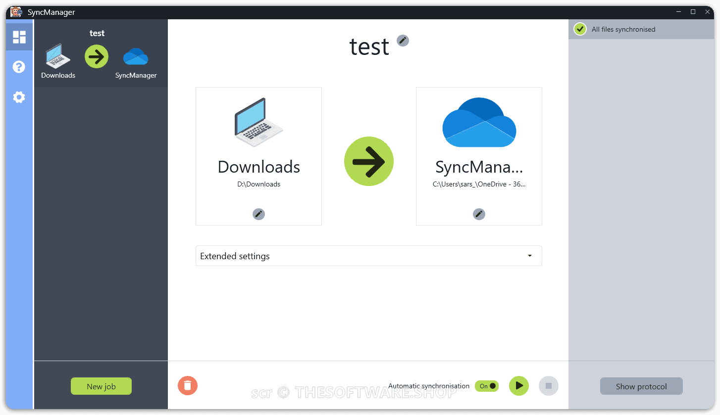 Abelssoft SyncManager Screenshot
