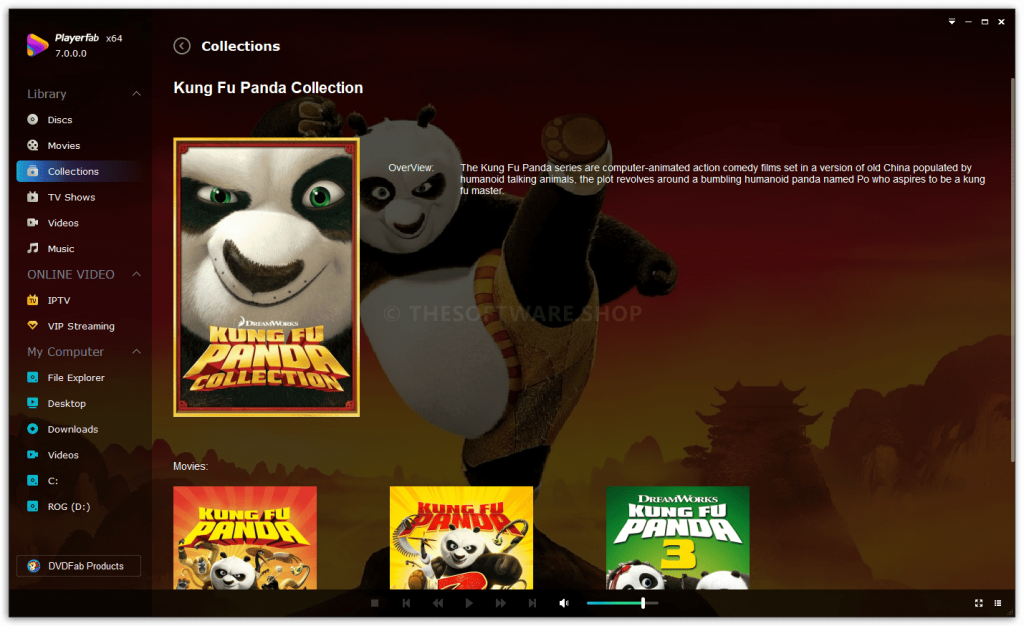 PlayerFab Ultra HD Player - Collections