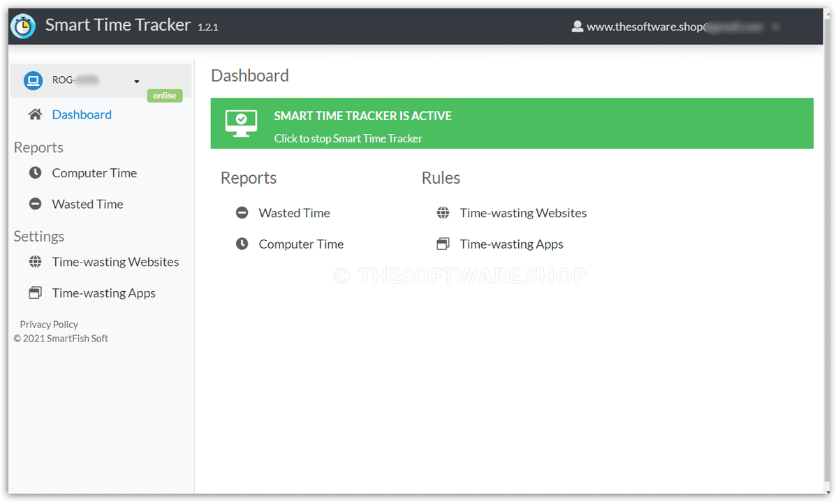 Smart Time Tracker Dashboard