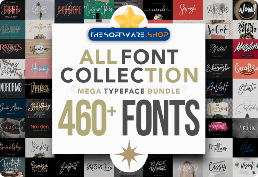 All Fonts Collection Mega Typeface Bundle review download giveaway