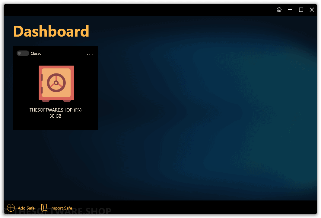 Abelssoft CryptBox Dashboard